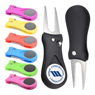 Foldable Divot Repair Tool