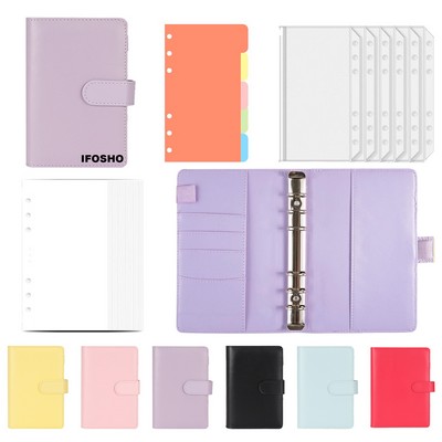 A6 PU Leather Budget Binder