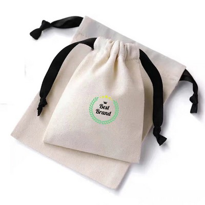 Canvas Drawstring Pouches