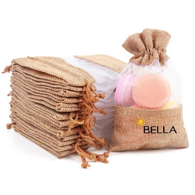 Burlap Drawstring Gift Bag