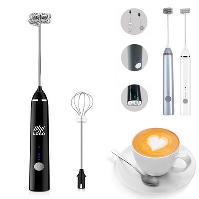 Rechargeable Milk Frother Electric Egg Beater