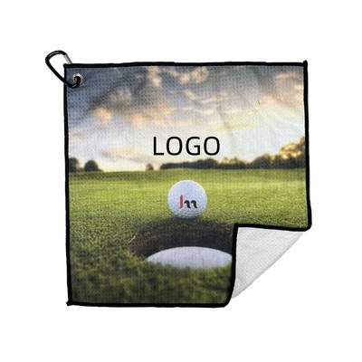 Waffle Microfiber Golf Towel