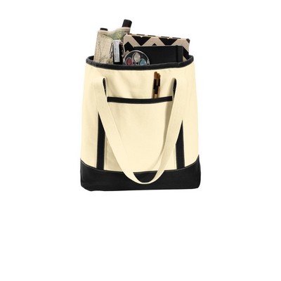 Port Authority® Large Cotton Canvas Boat Tote