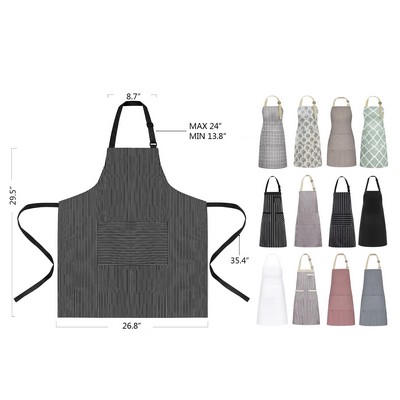 Black Brown Stripes Kitchen Cooking Aprons