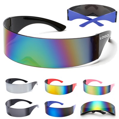 Futuristic Rimless Party Sunglass