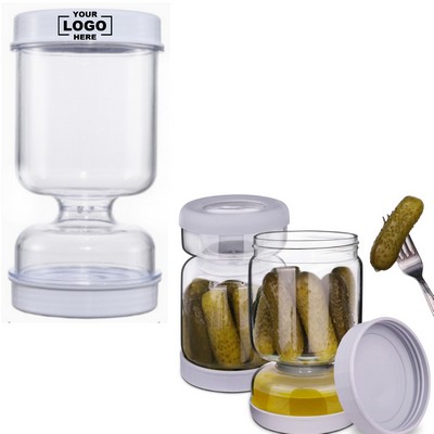 Pickle Juice Separator Airtight Glass Jar