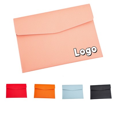 PU Leather A4 Document File Bag File Envelope