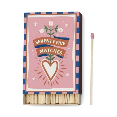 A Dopo Boxed Matches - Hearts Set Of 75 Matches