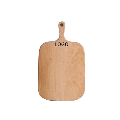 Beech Wood Cheese Serving Board W/ Handle