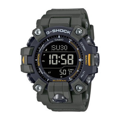 G-Shock Men's Mudman Triple Sensor Dark Green & Black Bio-Based Resin Watch